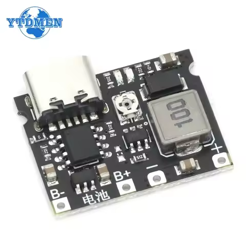 2A Lithium Li-ion 18650 3.7V 4.2V Battery Charger Board DC-DC Step Up Boost Module TP4056 DIY Kit Pa