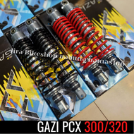 โช๊คGAZI SUPREME RX (Aerox / PCX / Nmax ) ความยาว300mm. 320mm.แท้100% ปรับรีบราว ปรับสปริงได้ มีอุปก