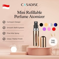 (SG) CASADISE 5ml / 8ml Mini Refillable Perfume Bottle, Portable Travel Perfume Spray Atomizer Dispe