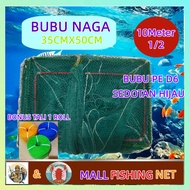 HIJAU Bubu NAGA GREEN 10M 50CM X35CM 1/2INCH (stainless rust) BUY BONUS ROPE 1 ROLL 2.5MM