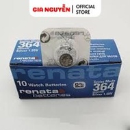 Pin đồng hồ đeo tay 364 / 621 / SR621SW Renata Thuỵ Sĩ hộp 10 viên Chất lượng tốt