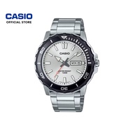 Casio General MTD-125D-7AV Silver Stainless Steel Band Men Watch