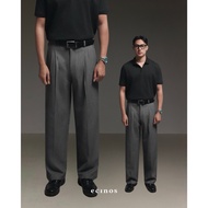 ECINOS MAN - Harvey Pleated Straight Trousers Seluar Slack Lelaki | Men's Pants | Men's Trousers