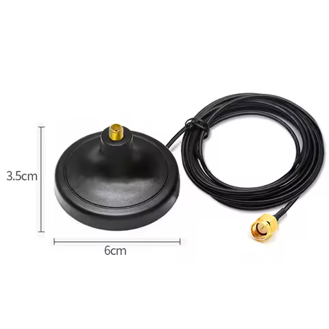 2pcs SMA Female to male Magnet Base Extension Cable For WiFi 2G 3G 4G LTE 5G NB-IoT 2.4Ghz 433Mhz An