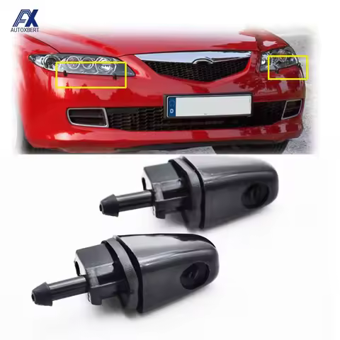 2Pcs/Set Front Headlight Washer Jet Nozzle For Mazda 6 GG1 2002 2003 2004 2005 2006 2007 2008 GR1A51