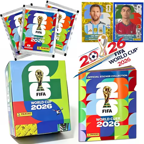 In Stock Panini 2026 FIFA World Cup Sticker Pack Messi Mbappé Haaland Yamal Panini Soccer Memorabili