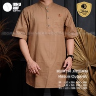 Baju Koko Kurta Dewasa Lengan Pendek Pria Jiddan Kemko Muslim Premium Bahan Katun Sigaret