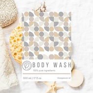 AESTHETIC GEOMETRIC SHAMPOO SOAP LABEL STICKER 8 x 10.5 cm