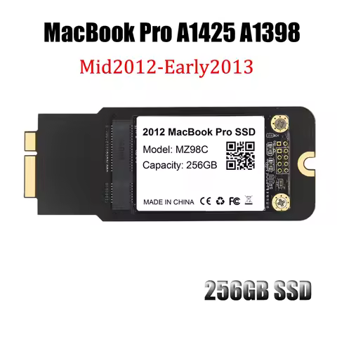 New 256GB SSD For Apple Macbook Pro A1425 A1398 Mid2012-Early2013 Solid State Disk EMC 2557 EMC2672 