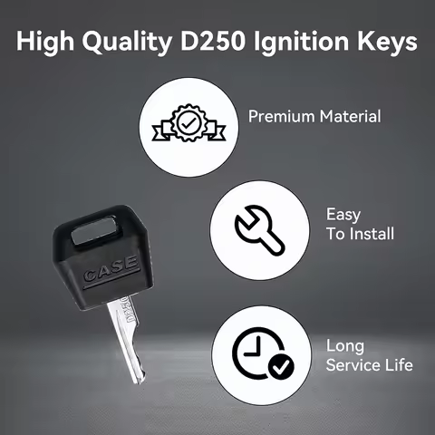 1/5/10/30/50Pcs ignition D250 key accessories for case skid steer loader international tractor dozer