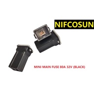 [READY STOCK] AUTOMOBILE CAR MINI MAIN FUSE MALE 80A 32V (BLACK)