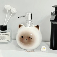 CAT SOAP PUMP / CAT-Shaped Soap Bottle Unique White Soap Bottle/ Beautiful Soap Bottle Cute Soap Dis