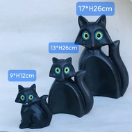 [BAT TRAI CERAMIC EXPORT]\ Set of 3 Ceramic Statues of 2 Cute and Lovely Owls/ Home Space Decoration