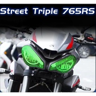Suitable for Street Triple 765RS Headlight Sticker, 765RS Motorcycle Tail Light Crystal Color Film
