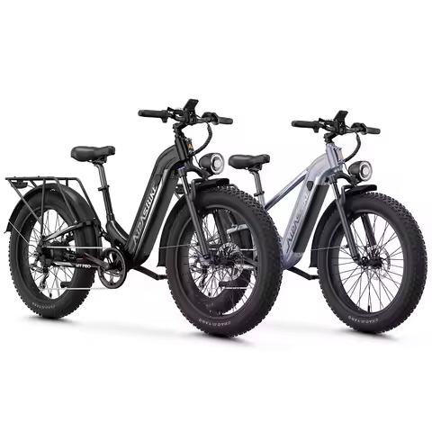M1&M2 Electric Bike 1800W 48V 17.5AH Adult E-Mountain Bike Full Suspension