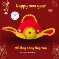 Beanie hats for dogs and cats, Fortune hats, Ong Tao hats,CNY hats for dogs and cats, Dog hats, Cat 