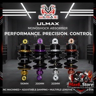 ULMAX MONOSHOCK LC135 Y15ZR Y16ZR 190MM 200MM 203MM MONO SHOCK ABSORBER ADJUSTABLE FULL CNC LOWERED 