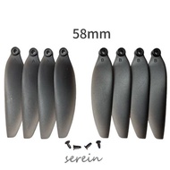 SEREIN Remote Control Drone Parts, Black Universal Folding Propeller Blades, 58mm/66mm Plastic Quadc