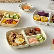 Nordic Ceramic Divided Plate - Creative Home Use Children's Breakfast Plate, 211 Diet-Friendly Porti