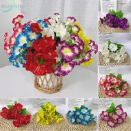 Wedding Home Decor Artificial Petunia Flowers Vibrantly Colored Silk Arrangement