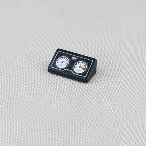 MOC 10PCS 85984 Printed Double Circular Watch Point Pattern Building Blocks Vehicle Car Speed Instru