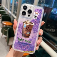 Funny Iced Coffee vivoY200i Glitter Phone Case Suitable for IQ0013/IQ00Neo10/y300/Y36