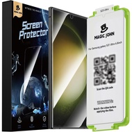 Pelindung Skrin MAGIC JOHN 2 Pack untuk Samsung Galaxy S23 Ultra - Filem Seramik, ID Cap Jari Serasi