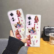 2024 New phone Casing OPPO Reno11 F 5G OPPOReno11F Reno11F Reno 11 F 11F Cute Cartoon Smartphone Case Butterfly Barbie White Cat Casing for Girls Pink TPU Softcase