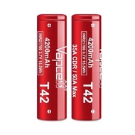 Original VapCell Battery INR 21700 4200mAh 35A/50A 3.7V Rechargeable Batteries Sony Samsung for Elec