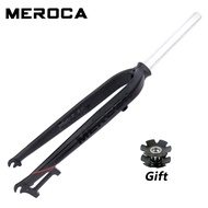 MEROCA Bicycle Front Fork MTB Bike Rigid Fork 26/27.5/29 Inch Ultra Light Aluminum Alloy Disc Brake