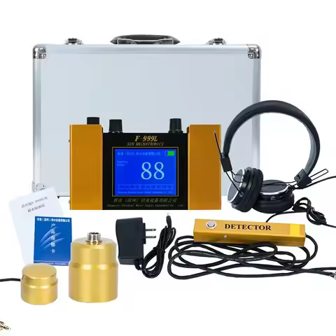 Underground Water Leak Detector F999L Higher Sensitivity,Alloy Storage Box Detectors & Alarms Detect