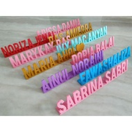 Custom Name Tag Stand Plate