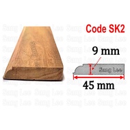 Code SK2 Wood Moulding Wainscoting Decoration Bingkai Kayu Frame Wall Skirting