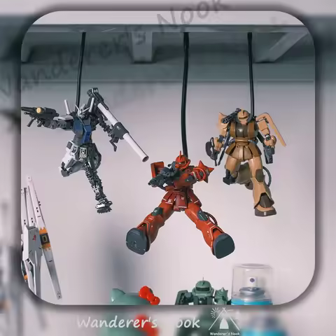 1/144 Scale Model Display Stand HG RG Compatible Magnetic Model Suspension Bracket Small Scale Gunda