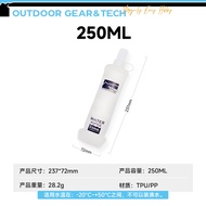 Yunshan Silicone Water Bottle Outdoor Sports Foldable Soft Water Bag Cup 500ml Running Cycling Fitne