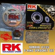 RK O-RING SPROCKET SET 428 KLO YAMAHA LC135 / 135 LC O RING SPROCKET SET / RANTAI CHAIN MOTORCYCLE /