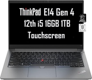 Lenovo ThinkPad E14 Gen 4 Business Laptop (14" FHD Touchscreen, Intel Core i5-1235U, 16GB RAM, 1TB S
