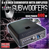 6x8-Inch Car Profile Amplified Subwoofer