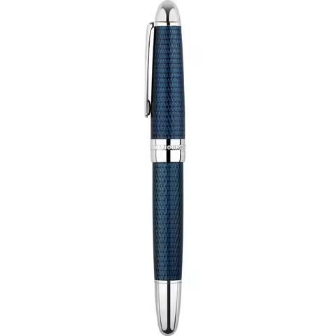 MAJOHN P136 Twilight Blue Fountain Pen Soft F Flex Nib ES ER Business Writing Pen Modified EF/F Nib 
