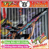 Tem sirius 110 tia chớp Tem xe phụ kiện sirius màu xanh nền đen tuyệt đẹp Shop TTX Team chế sirius