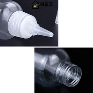 H&Z 10-200ml Plastic Squeeze Dropper Bottle With Screw Cap Transparent Eyes Liquid Ink Oil Dropper B