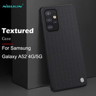 Casing For Samsung Galaxy A52S / A52 5G 4G Nillkin Textured Case Thin Light Nylon Fiber TPU PC Shock Proof Black Phone Cover