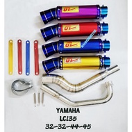 [ GL RACING ] YAMAHA LC135 RACING TURBO Z DRAG EXHAUST PIPE EKZOS MUFFLER TEMBAK BULAN GL RACING
