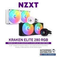 NZXT Kraken 280 Elite With 2.4" NZXT CORE RGB Fans [2 Color Options]