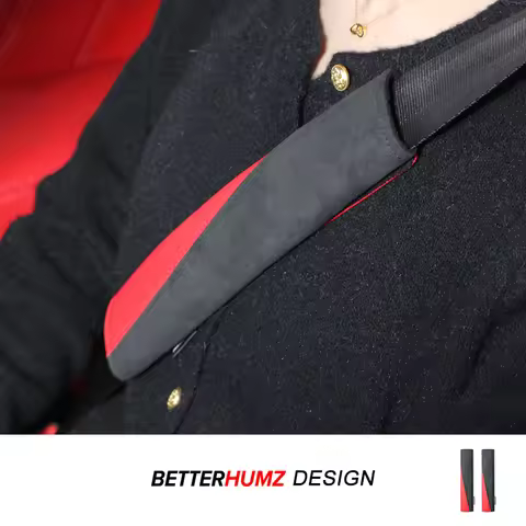 For Audi A3 8p 8v 8y A4 b8 b9 b6 b7 A6 c7 c6 Q3 Q5 A5 A1 Q7 TT A7 Made of Alcantara Car Seat Belt Co