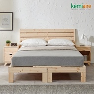 [Chemiere] Oslo wooden queen bed frame (head type) KFZ-974