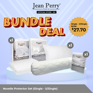 (Bundle Set 003) Novelle Mattress Protector I Pillow Pad I Bolster Pad