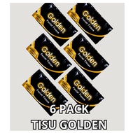 Ready Tissue Package 6 Pack Golden Facial Tissue 180 Sheets Golden Tissue/
