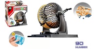 Mini Hand-Cranked Prize Wheel 90-Code Bingo Game Toy Tabletop Gaming Prize Drawing Machine Childrens