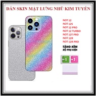Glitter Back Skin Sticker for RM Note 12 / 12S / 12 Pro / 12 Turbo / 12T Pro / 12R / 12R Pro - Anti-